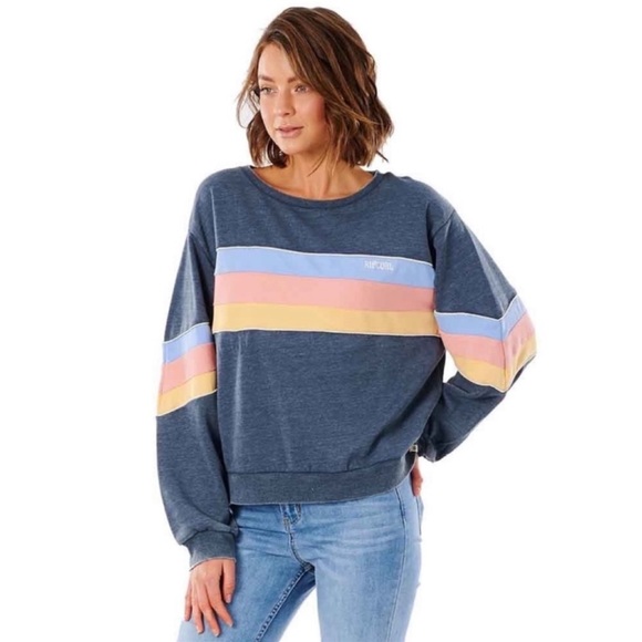 🔆RIP CURL🔆 GOLDEN STATE CREW RETRO SWEATSHIRT - Picture 3 of 13